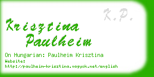 krisztina paulheim business card